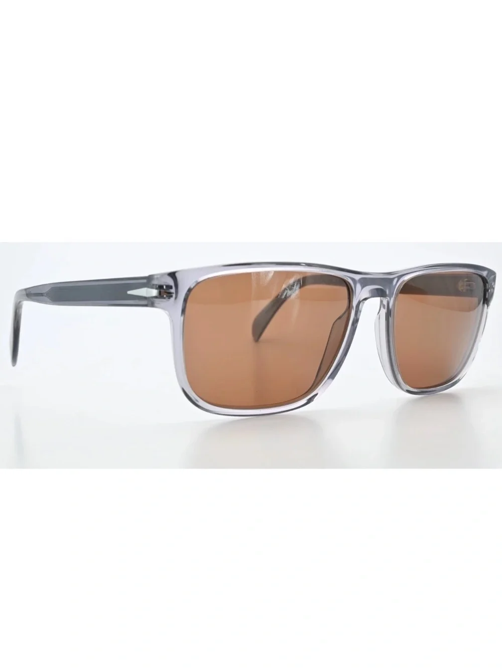 NEW David Beckham DB 1060/S KB770 Sunglasses - Transparent Grey / Brown + Kit
